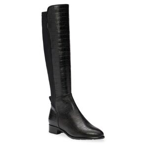 NWT Sarah Flint Perfect Stretch Boot 30 - Black Croc - Sz 6.5 / 36.5
